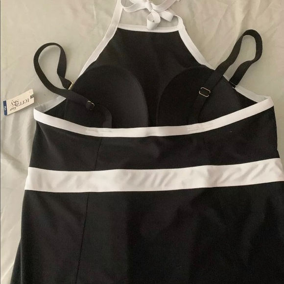 Plus Size 5X Full Body BATHING SUIT Swimsuit Black - Picture 2 of 3